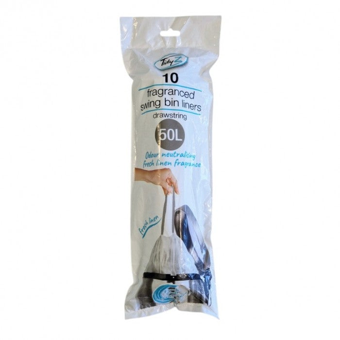 Front - Tidyz Drawstring Bin Bags (Pack of 10)
