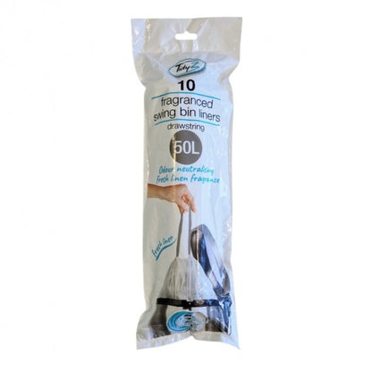 Front - Tidyz Drawstring Bin Bags (Pack of 10)
