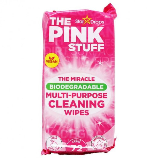 Front - The Pink Stuff Cleaning Wipes (Pack of 72)