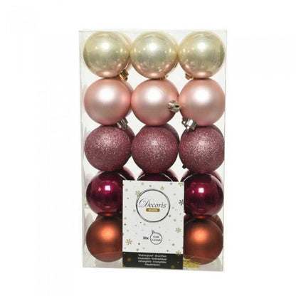 Front - Kaemingk Shatterproof Christmas Bauble (Pack of 30)