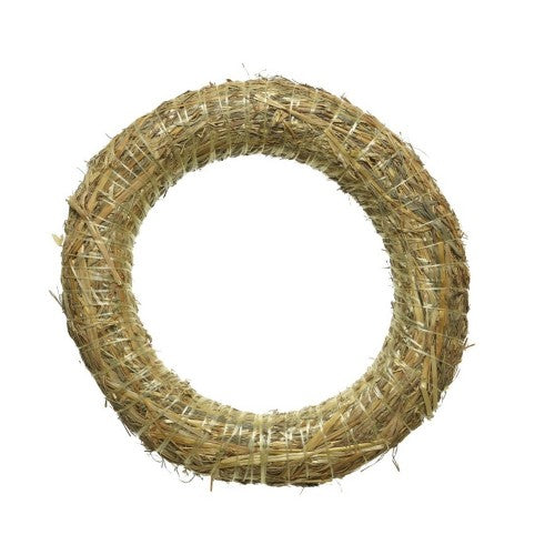 Front - Kaemingk Straw Wreath Christmas Decoration