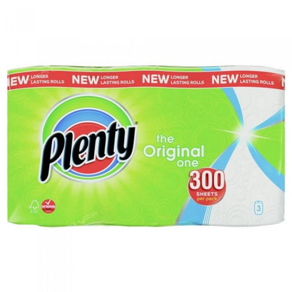 Front - Plenty Original One Kitchen Roll (Pack Of 3)