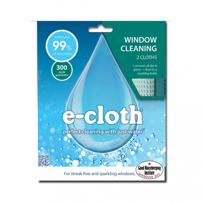 Front - E-Cloth Window Cleaning Cloths (Pack of 2)