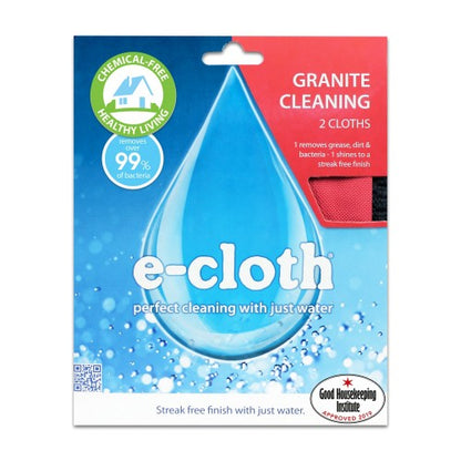 Front - E-Cloth Granite Cleaning Cloths (Pack Of 2)