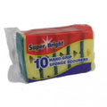 Front - Superbright Hand Grip Sponge Scourers (Pack Of 10)