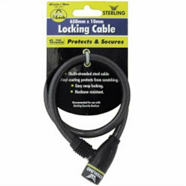 Black - Front - Sterling Locking Cable