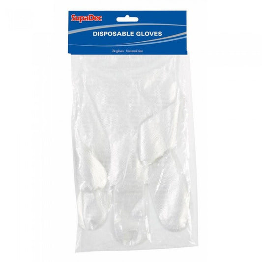 Front - SupaDec Disposable Gloves (Pack of 24)
