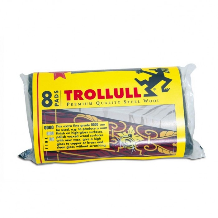 Front - Trollull Grade 3 Scouring Pads (Pack of 8)