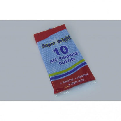 Front - Superbright Cleaning Cloths (Pack of 10)