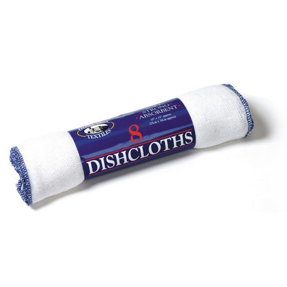White - Front - Globe Mill Textiles Dish Cloths (Pack of 8)