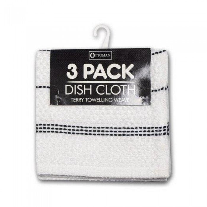 Front - Ottoman Dish Cloths (Pack of 3)