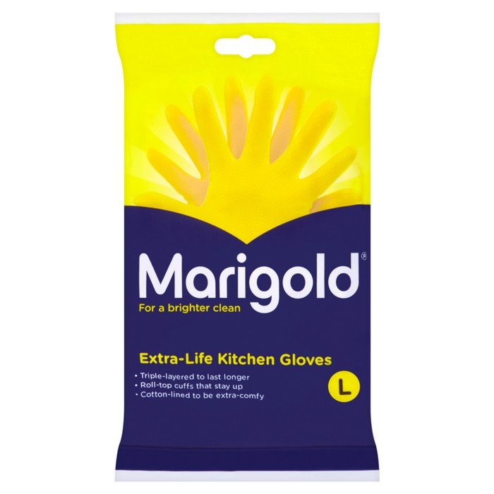 Yellow - Back - Marigold Extra Life Gloves