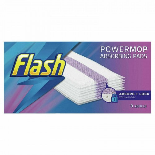 Front - Flash Powermop Refill Pad (Pack of 8)