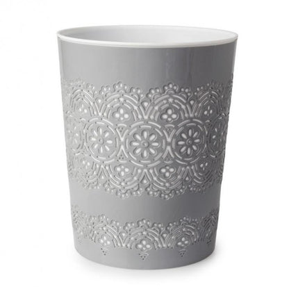 Front - Blue Canyon Floral Waste Bin