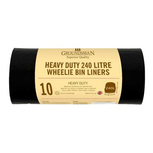 Front - Groundsman Wheelie Bin Liners (Pack Of 10)
