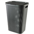 White - Front - Curver Recycled Plastic Dotted 60L Laundry Hamper