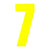 Front - Securit 7 Hi-Vis Bin Number