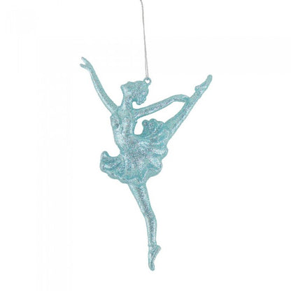 Front - Davies Products Glitter Ballerina Christmas Decoration