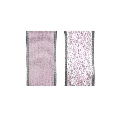 Lilac - Front - Davies Products Glitter Wired Edge Ribbon