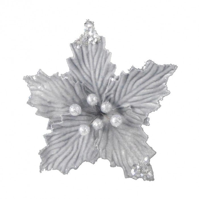 Front - Davies Products Poinsettia Christmas Decoration