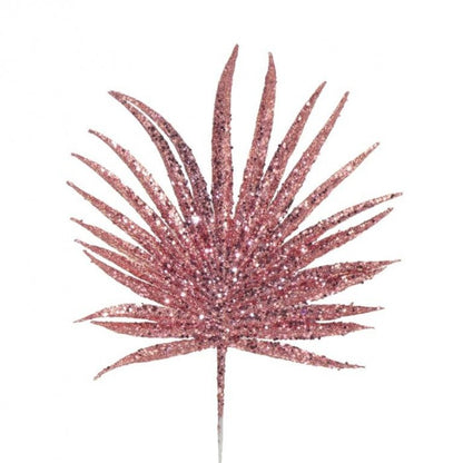 Front - Davies Products Glitter Palm Christmas Tree Pick