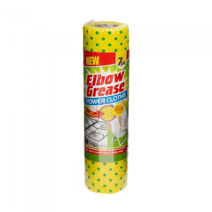 Front - Elbow Grease Cleaning Cloths (Pack of 7)