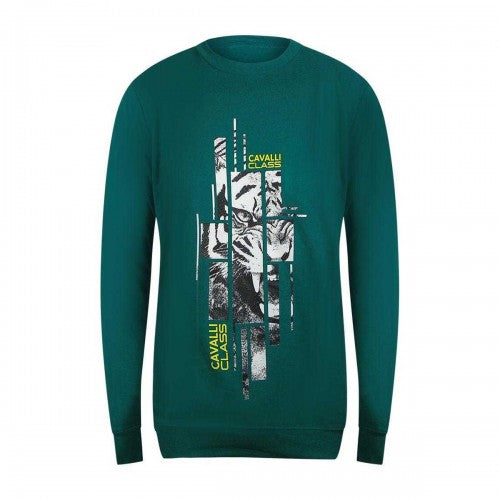 Front - Cavalli Class Unisex Adult Splintered Tiger Sweatshirt