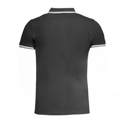 Front - Cavalli Class Mens Tipped Logo Polo Shirt