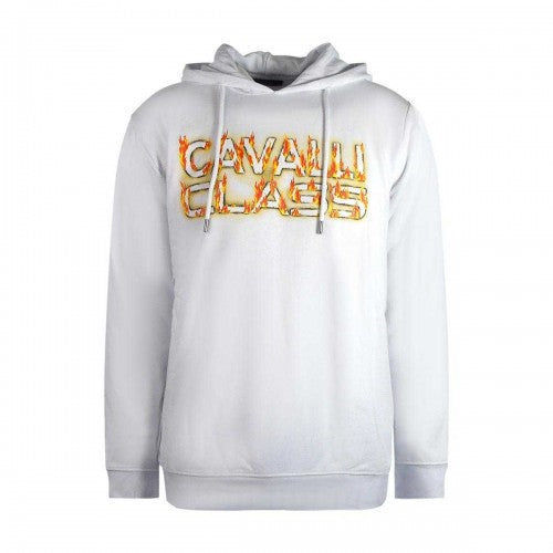 Front - Cavalli Class Mens Fire Logo Hoodie