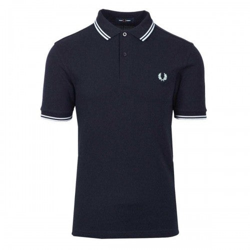Front - Fred Perry Mens Double Tipped Collar Polo Shirt