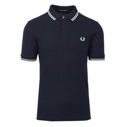 Front - Fred Perry Mens Double Tipped Collar Polo Shirt