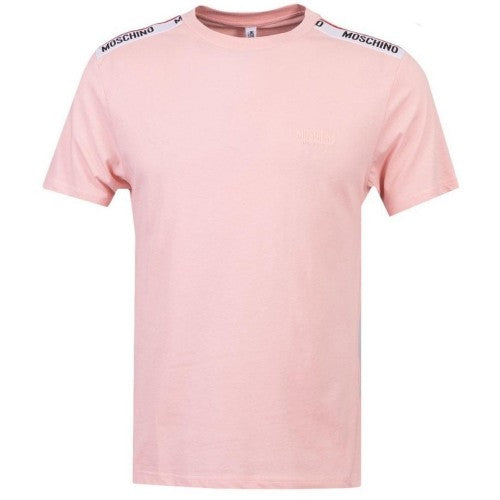 Front - Moschino Unisex Adult Logo Taped Shoulders T-Shirt
