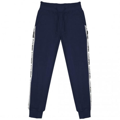 Front - Plein Sport Mens Branded Tape Jogging Bottoms