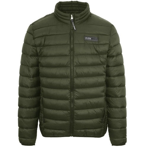 Front - Plein Sport Unisex Adult Logo Padded Jacket