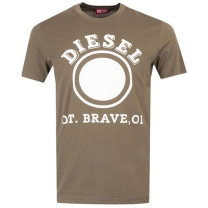 Front - Diesel Mens 1976 Varsity Logo T-Shirt