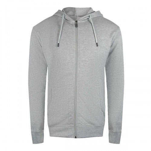 Front - Cavalli Class Mens Floral Logo Full Zip Hoodie