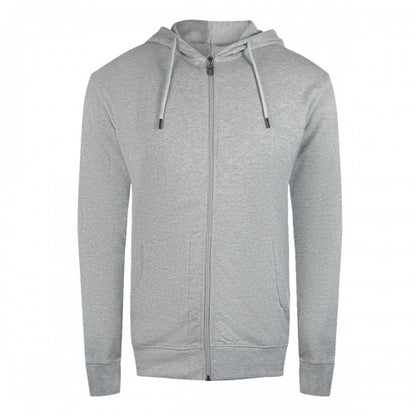 Front - Cavalli Class Mens Floral Logo Full Zip Hoodie