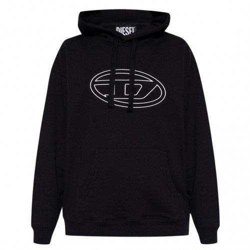 Front - Diesel Mens Iconic Logo Hoodie