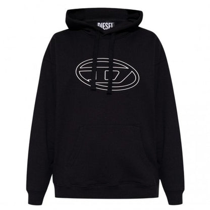Front - Diesel Mens Iconic Logo Hoodie