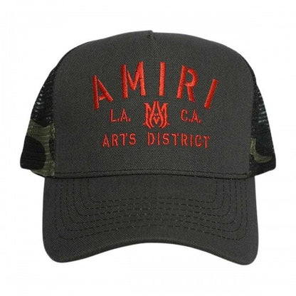 Front - Amiri Stencil Trucker Cap