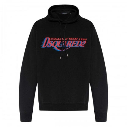 Front - DSquared2 Mens Canadian Team Logo Cool Fit Hoodie