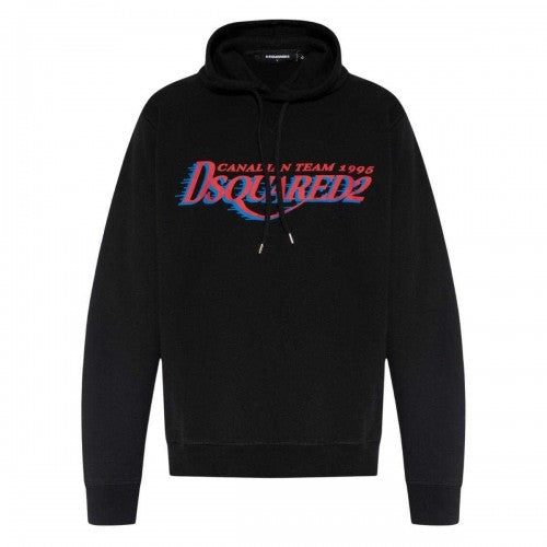 Front - DSquared2 Mens Canadian Team Logo Cool Fit Hoodie