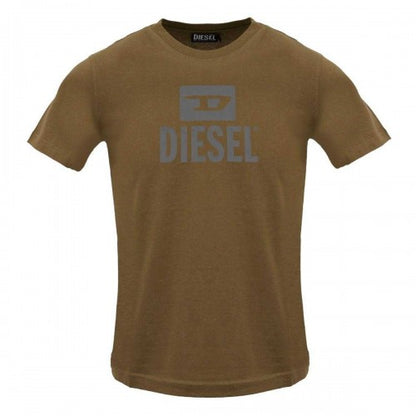 Front - Diesel Mens Monotone Logo T-Shirt