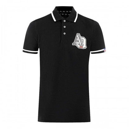 Front - Aquascutum Unisex Adult AQ 1851 Embroidered Tipped Polo Shirt