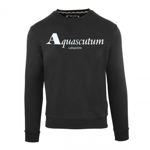 Front - Aquascutum Mens Logo Long-Sleeved Sweatshirt
