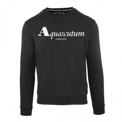 Front - Aquascutum Mens Logo Long-Sleeved Sweatshirt
