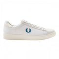 Front - Fred Perry Mens Laurel Wreath Logo Leather Trainers