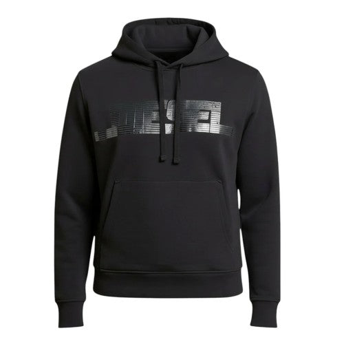 Front - Diesel Mens Monotone Logo Hoodie