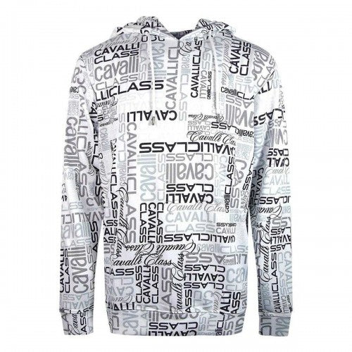 Front - Cavalli Class Mens Repeat Logo Hoodie