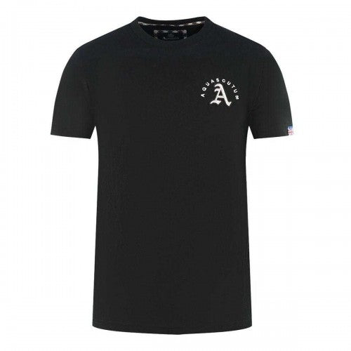 Front - Aquascutum Mens London Embroidered Back Print T-Shirt